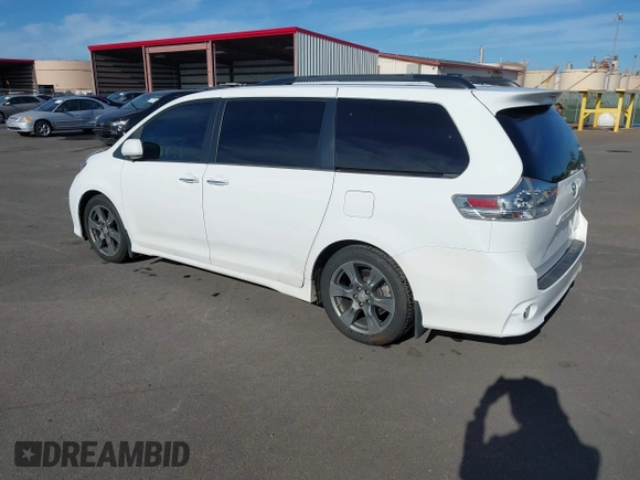 2017 Toyota Sienna SE with VIN 5TDXZ3DC6HS899952, listed as a IAAI auction lot 42444074 with 42,951 mi miles and . Bid and sale history available at DreamBid. Image 3.