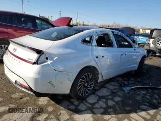 2021 Hyundai Sonata Hybrid Limited with VIN KMHL54JJ5MA024822, listed as a Copart auction lot 41741155 with 127,046 mi miles and Salvage Title. Bid and sale history available at carsss.com. Image 3.