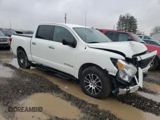 2021 Nissan Titan S with VIN 1N6AA1EC2MN529675, listed as a Copart auction lot 86612844 with 56,597 mi miles and Salvage title. Bid and sale history available at DreamBid. Image 4.