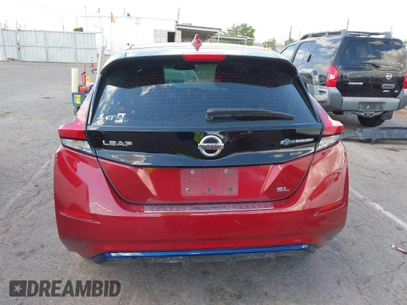 2019 Nissan LEAF SV z VIN 1N4AZ1CP7KC303423, wystawiony jako IAAI lot #42217532 z przebiegiem 67 992 mil mil oraz . Historia ofert i sprzedaży dostępna na DreamBid. Obrazek 17.