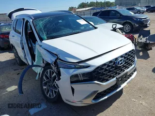 2021 Hyundai Santa Fe Calligraphy with VIN 5NMS5DAL1MH360376, listed as a IAAI auction lot 41395282 with 50,275 mi miles and . Bid and sale history available at DreamBid. Image 1.