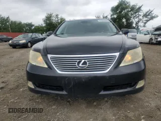 2008 Lexus LS 460 with VIN JTHBL46F485059066, listed as a Copart auction lot 64803835 with 198,520 mi miles and Salvage title. Bid and sale history available at DreamBid. Image 5.