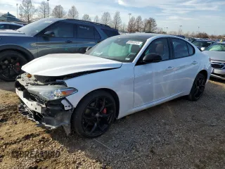 2021 Alfa Romeo Giulia Ti with VIN ZARFANBN6M7644716, listed as a Copart auction lot 83753974 with 27,107 mi miles and Non Repairable. Bid and sale history available at carsss.com. Image 1.