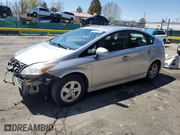 2011 Toyota Prius I with VIN JTDKN3DU7B0267776, listed as a Copart auction lot 55751515 with 185,131 mi miles and Salvage Title. Bid and sale history available at DreamBid. Image 1.