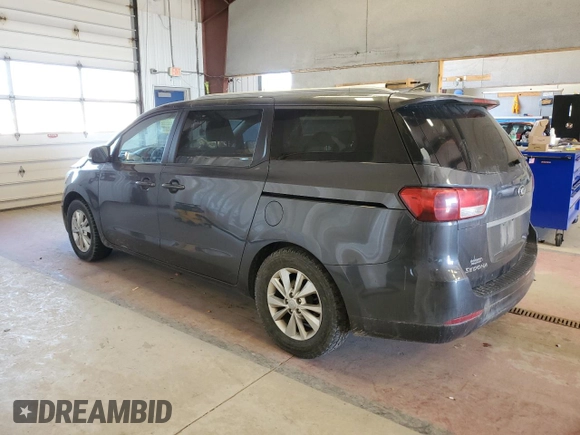 2015 Kia Sedona LX with VIN KNDMB5C15F6067101, listed as a Copart auction lot 53051634 with 151,334 mi miles and Salvage Title. Bid and sale history available at carsss.com. Image 2.