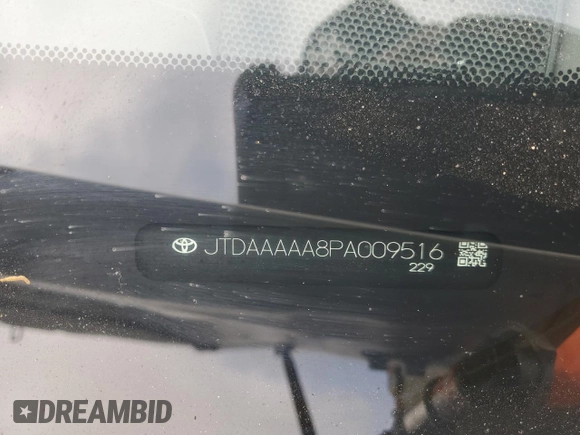 2023 Toyota Mirai XLE with VIN JTDAAAAA8PA009516, listed as a Copart auction lot 62543395 with 27,867 mi miles and Salvage title. Bid and sale history available at DreamBid. Image 12.