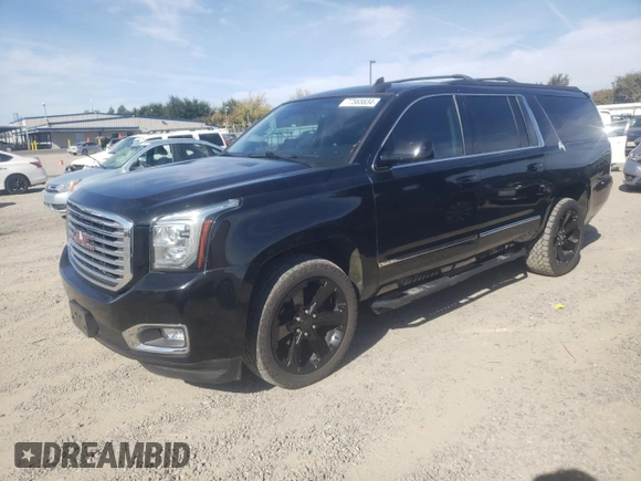 2020 GMC Yukon XL SLT with VIN 1GKS1GKC9LR186504, listed as a Copart auction lot 77565634 with 20,074 mi miles and Salvage Title. Bid and sale history available at carsss.com. Image 1.