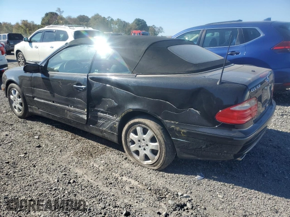 2002 Mercedes-Benz CLK 320/430 with VIN WDBLK65G72T104615, listed as a Copart auction lot 75488114 with 125,136 mi miles and Clean Title. Bid and sale history available at DreamBid. Image 2.