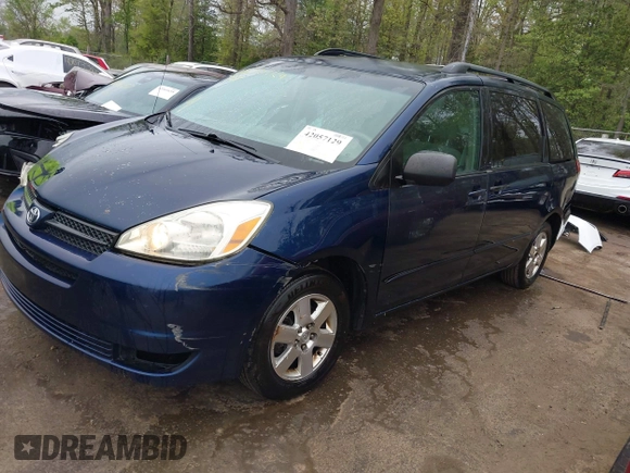 2005 Toyota Sienna CE with VIN 5TDZA23C05S362159, listed as a IAAI auction lot 42057129 with 254,100 mi miles and . Bid and sale history available at DreamBid. Image 17.
