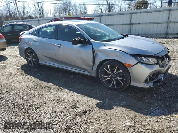 2017 Honda Civic Sedan Si with VIN 2HGFC1E55HH705459, listed as a Copart auction lot 46240865 with 68,571 mi miles and Salvage Title. Bid and sale history available at carsss.com. Image 4.