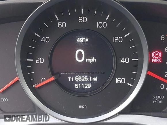 2017 Volvo S60 Dynamic with VIN YV126MFL6H2434644, listed as a IAAI auction lot 41905079 with 51,129 mi miles. Bid and sale history available at carsss.com. Image 15.
