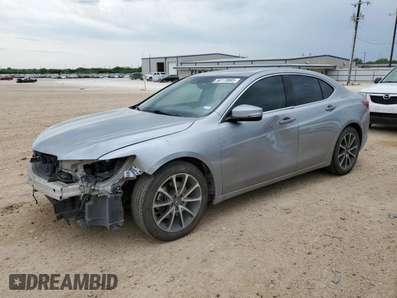 2017 Acura TLX V6 w/Technology Pkg with VIN 19UUB2F59HA003643, listed as a Copart auction lot 56173885 with 91,065 mi miles and Salvage title. Bid and sale history available at DreamBid. Image 1.