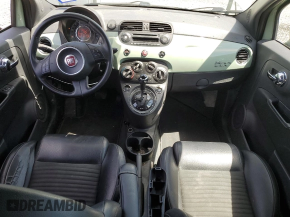 2014 FIAT 500 Sport with VIN 3C3CFFBR6ET229517, listed as a Copart auction lot 57335715 with 135,541 mi miles and Salvage title. Bid and sale history available at DreamBid. Image 8.