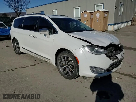 2017 Chrysler Pacifica Limited with VIN 2C4RC1GGXHR837881, listed as a Copart auction lot 43140345 with 296,374 mi miles and Salvage Title. Bid and sale history available at DreamBid. Image 14.
