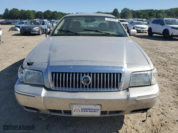 2010 Mercury Grand Marquis LS with VIN 2MEBM7FV8AX601912, listed as a Copart auction lot 57485494 with 60,696 mi miles and Salvage Title. Bid and sale history available at carsss.com. Image 5.