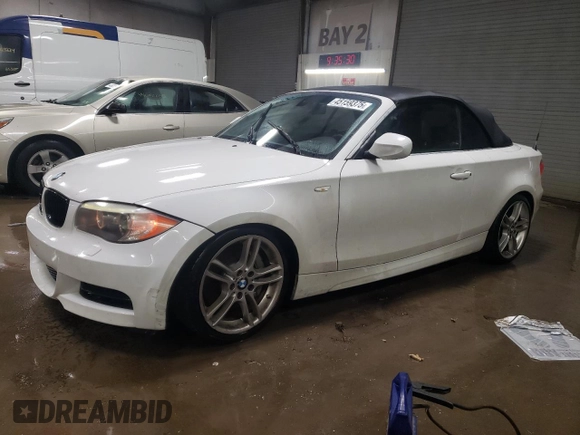 2012 BMW 1 Series 135i with VIN WBAUN7C5XCVM25801, listed as a Copart auction lot 45159375 with 120,817 mi miles and Salvage title. Bid and sale history available at DreamBid. Image 1.