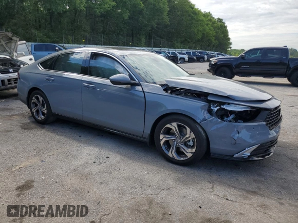 2025 Honda Accord Touring with VIN 1HGCY2F84SA004274, listed as a Copart auction lot 55916415 with 5,285 mi miles and Salvage title. Bid and sale history available at DreamBid. Image 4.