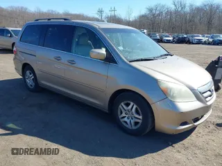 2006 Honda Odyssey EX-L z VIN 5FNRL38736B069969, wystawiony jako IAAI lot #41695311 z przebiegiem 196 218 mil mil oraz . Historia ofert i sprzedaży dostępna na DreamBid. Obrazek 1.