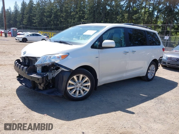 2017 Toyota Sienna with VIN 5TDDZ3DC8HS169754, listed as a IAAI auction lot 42146445 with 70,572 mi miles and . Bid and sale history available at DreamBid. Image 2.