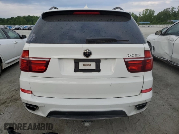 2012 BMW X5 50i with VIN 5UXZV8C57CL425425, listed as a Copart auction lot 55846475 with 70,960 mi miles and Salvage title. Bid and sale history available at DreamBid. Image 6.
