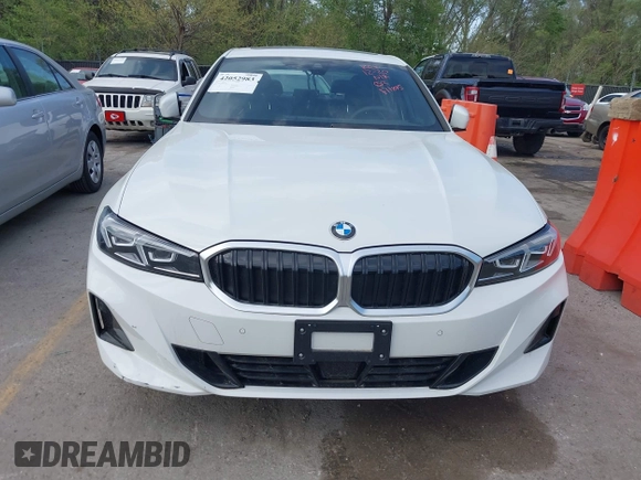 2025 BMW 3 Series 330i xDrive with VIN 3MW89CW00S8F11845, listed as a IAAI auction lot 42052983 with 4,879 mi miles. Bid and sale history available at carsss.com. Image 12.