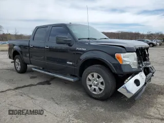 2012 Ford F-150 XL with VIN 1FTFW1ET9CFC46676, listed as a Copart auction lot 52634015 with 166,749 mi miles and Salvage Title. Bid and sale history available at carsss.com. Image 4.