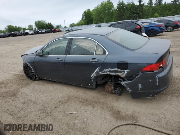 2006 Acura TSX with VIN JH4CL96856C802927, listed as a Copart auction lot 62552305 with Not provided miles and Salvage title. Bid and sale history available at DreamBid. Image 2.