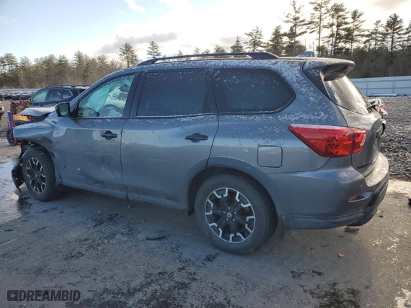 2020 Nissan Pathfinder SL with VIN 5N1DR2CM7LC591329, listed as a Copart auction lot 83643114 with 70,004 mi miles and Salvage Title. Bid and sale history available at carsss.com. Image 2.
