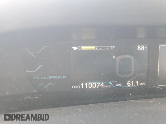 2017 Toyota Prius Plus with VIN JTDKARFP2H3059219, listed as a Copart auction lot 59822955 with 110,074 mi miles and Salvage title. Bid and sale history available at DreamBid. Image 9.