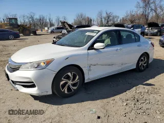 2016 Honda Accord Sedan LX with VIN 1HGCR2F34GA106926, listed as a Copart auction lot 48406845 with 201,620 mi miles and Salvage Title. Bid and sale history available at carsss.com. Image 1.