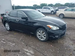 2011 Infiniti M with VIN JN1BY1ARXBM375543, listed as a IAAI auction lot 42354831 with 198,239 mi miles and . Bid and sale history available at DreamBid. Image 1.