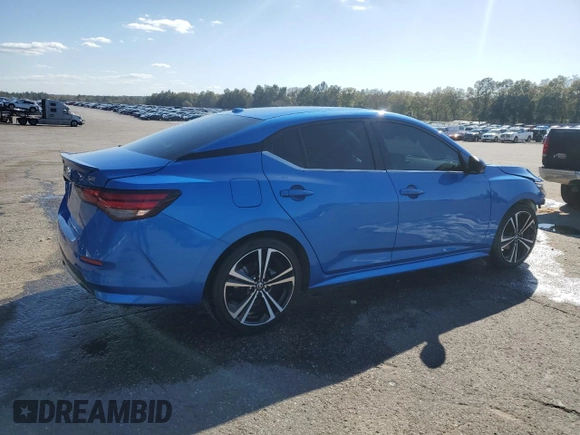 2021 Nissan Sentra SR with VIN 3N1AB8DV7MY303102, listed as a Copart auction lot 48352215 with 44,733 mi miles and Salvage Title. Bid and sale history available at DreamBid. Image 3.