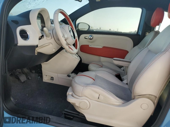 2015 FIAT 500e with VIN 3C3CFFGE7FT507347, listed as a Copart auction lot 83441424 with 70,988 mi miles and Clean Title. Bid and sale history available at carsss.com. Image 7.