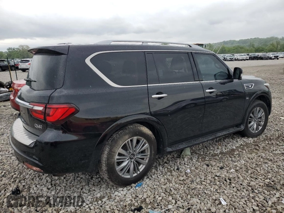 2019 Infiniti QX80 Luxe z VIN JN8AZ2NE4K9233361, wystawiony jako Copart lot #55152495 z przebiegiem 100 382 mil mil oraz Szkoda całkowita • Salvage title. Historia ofert i sprzedaży dostępna na DreamBid. Obrazek 3.