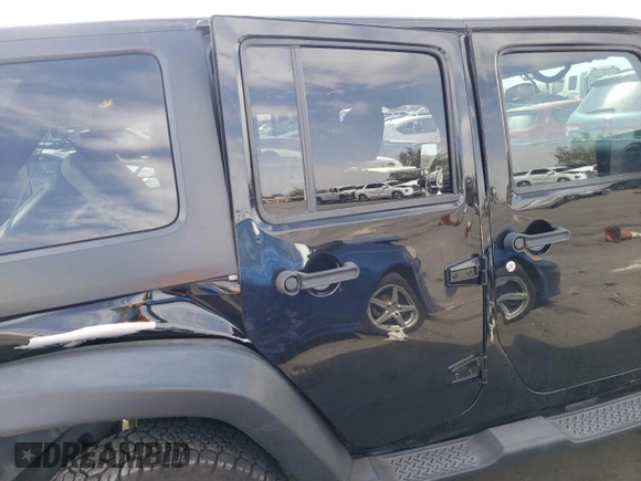 2018 Jeep Wrangler JK Unlimited Sport S with VIN 1C4BJWDG9JL812395, listed as a Copart auction lot 76397134 with 64,866 mi miles and Salvage Title. Bid and sale history available at carsss.com. Image 10.