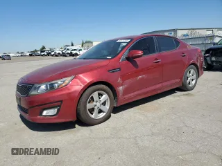 2015 Kia Optima LX with VIN 5XXGM4A75FG457674, listed as a Copart auction lot 50573355 with 125,943 mi miles and Salvage Title. Bid and sale history available at DreamBid. Image 1.