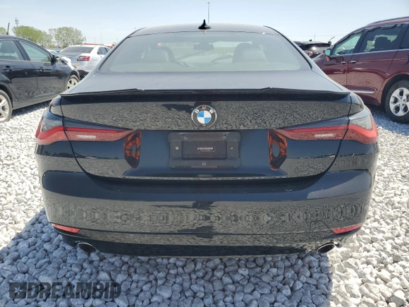 2022 BMW 4 Series 430i xDrive with VIN WBA73AP06NCH67486, listed as a Copart auction lot 51782045 with Not provided miles and Salvage title. Bid and sale history available at DreamBid. Image 6.