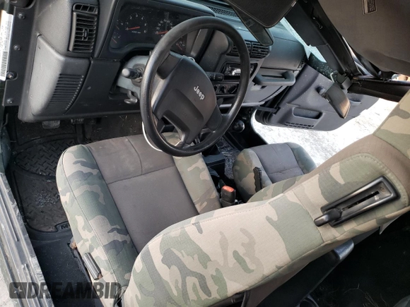 2005 Jeep Wrangler X with VIN 1J4FA39S75P308465, listed as a Copart auction lot 48693035 with Not Provided miles and Salvage Title. Bid and sale history available at DreamBid. Image 8.