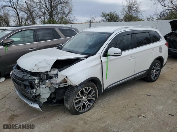 2017 Mitsubishi Outlander SE with VIN JA4AZ3A33HZ059582, listed as a Copart auction lot 47660584 with 92,937 mi miles and Salvage Title. Bid and sale history available at carsss.com. Image 1.