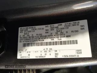 2015 Ford F-150 XLT with VIN 1FTEW1EG2FFC78324, listed as a IAAI auction lot 40708845 with 123,939 mi miles. Bid and sale history available at carsss.com. Image 9.