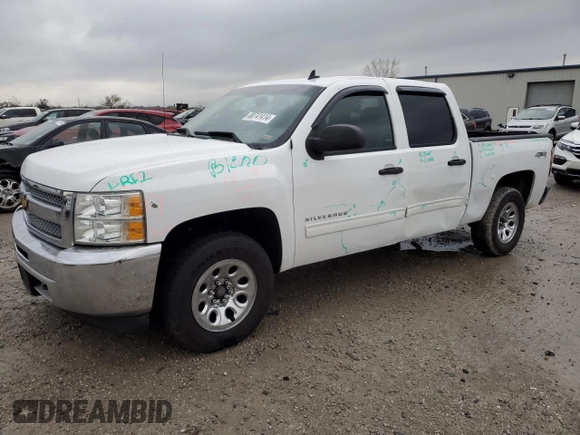 2013 Chevrolet Silverado 1500 LS with VIN 3GCPKREA4DG101316, listed as a Copart auction lot 80741414 with 133,136 mi miles and Salvage Title. Bid and sale history available at DreamBid. Image 1.