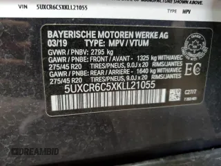 2019 BMW X5 xDrive40i z VIN 5UXCR6C5XKLL21055, wystawiony jako Copart lot #58574775 z przebiegiem 45 017 mil mil oraz Szkoda całkowita • Salvage title. Historia ofert i sprzedaży dostępna na DreamBid. Obrazek 13.