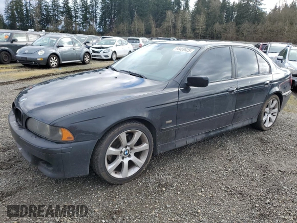 2003 BMW 5 Series 530iA with VIN WBADT63493CK32395, listed as a Copart auction lot 44469625 with 0 mi miles and Clean Title. Bid and sale history available at carsss.com. Image 1.