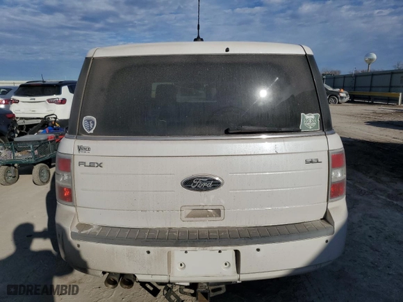 2010 Ford Flex SEL with VIN 2FMGK5CC0ABA91732, listed as a Copart auction lot 46924885 with 218,177 mi miles and Salvage Title. Bid and sale history available at carsss.com. Image 6.