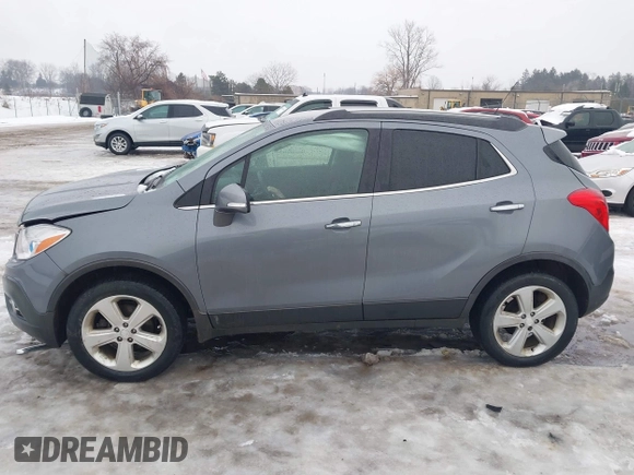 2015 Buick Encore Convenience with VIN KL4CJFSBXFB033767, listed as a IAAI auction lot 41447019 with 131,954 mi miles and . Bid and sale history available at carsss.com. Image 15.