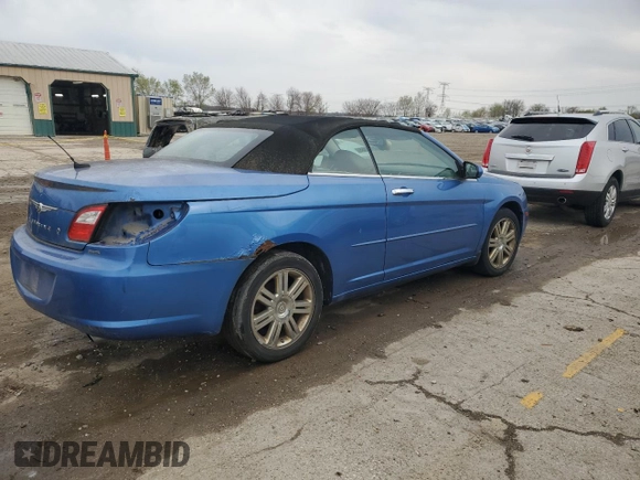 2008 Chrysler Sebring Limited z VIN 1C3LC65M78N207961, wystawiony jako Copart lot #52141355 z przebiegiem Nie podano mil oraz Czysty tytuł • Clean title. Historia ofert i sprzedaży dostępna na DreamBid. Obrazek 3.