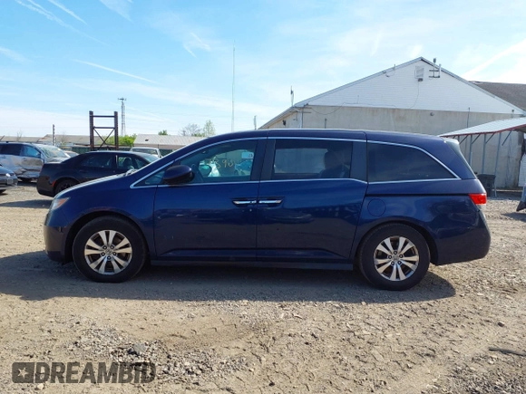 2014 Honda Odyssey EX-L with VIN 5FNRL5H66EB080708, listed as a IAAI auction lot 42067390 with 175,916 mi miles and . Bid and sale history available at carsss.com. Image 14.