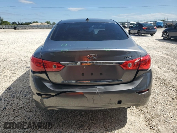 2017 Infiniti Q50 Premium z VIN JN1EV7AP4HM742288, wystawiony jako Copart lot #56983375 z przebiegiem 104 637 mil mil oraz Szkody całkowita. Historia ofert i sprzedaży dostępna na DreamBid. Obrazek 6.