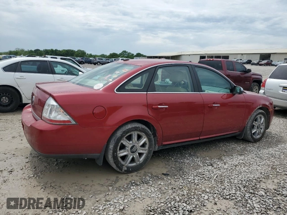 2009 Mercury Sable Premier with VIN 1MEHM42W29G617239, listed as a Copart auction lot 55176425 with 191,208 mi miles and Salvage title. Bid and sale history available at DreamBid. Image 3.