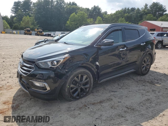 2017 Hyundai Santa Fe Ultimate with VIN 5XYZWDLA2HG487757, listed as a Copart auction lot 60721855 with 54,644 mi miles and Salvage title. Bid and sale history available at DreamBid. Image 1.